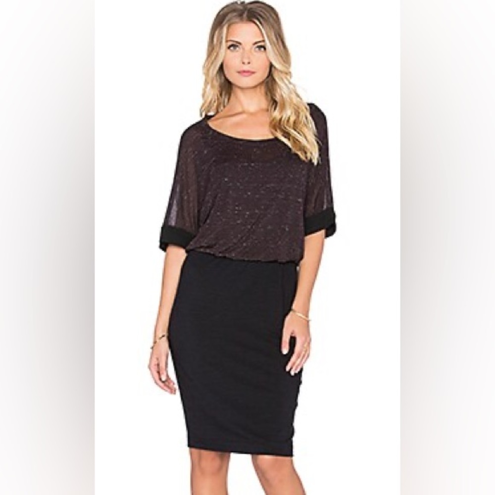 NWOT Splendid Speckled Melange Dress in Aubergine